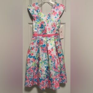 NWT Jona Michelle Girls Floral Dress size 8